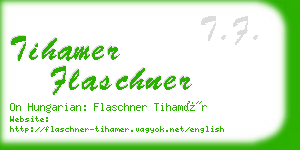 tihamer flaschner business card